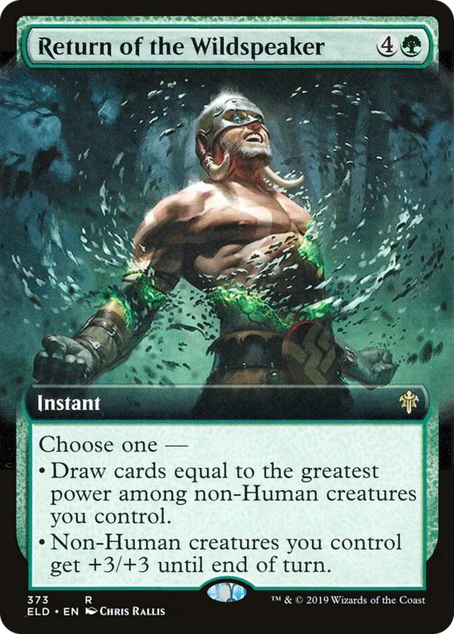0373 Return of the Wildspeaker (Extended Art) R Throne of Eldraine