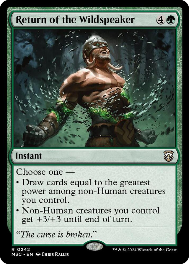 0242 Return of the Wildspeaker (Ripple Foil) R Commander: Modern Horizons 3