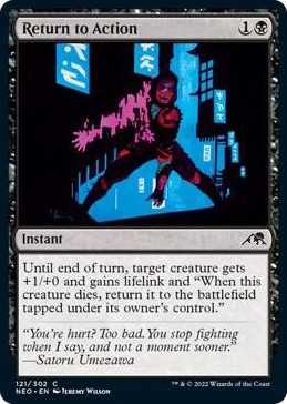 0121 Return to Action C Kamigawa: Neon Dynasty