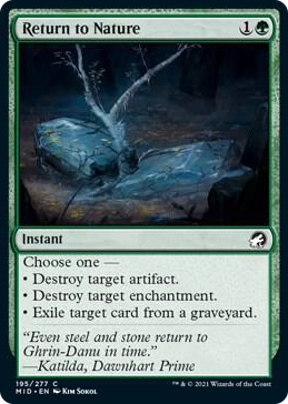 0195 Return to Nature C Innistrad: Midnight Hunt