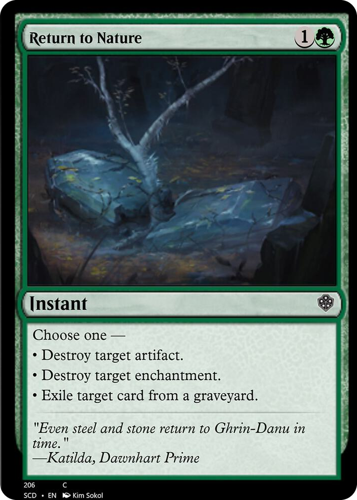 0206 Return to Nature C Starter Commander Decks