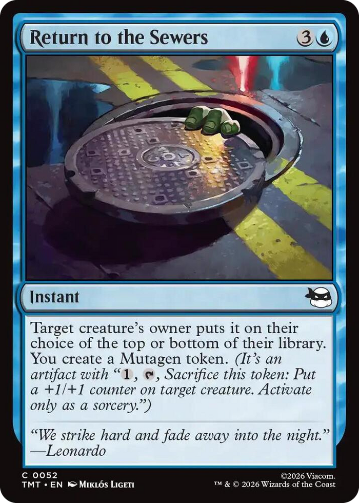 Return to the Sewers #52 C - Teenage Mutant Ninja Turtles Pokemon card