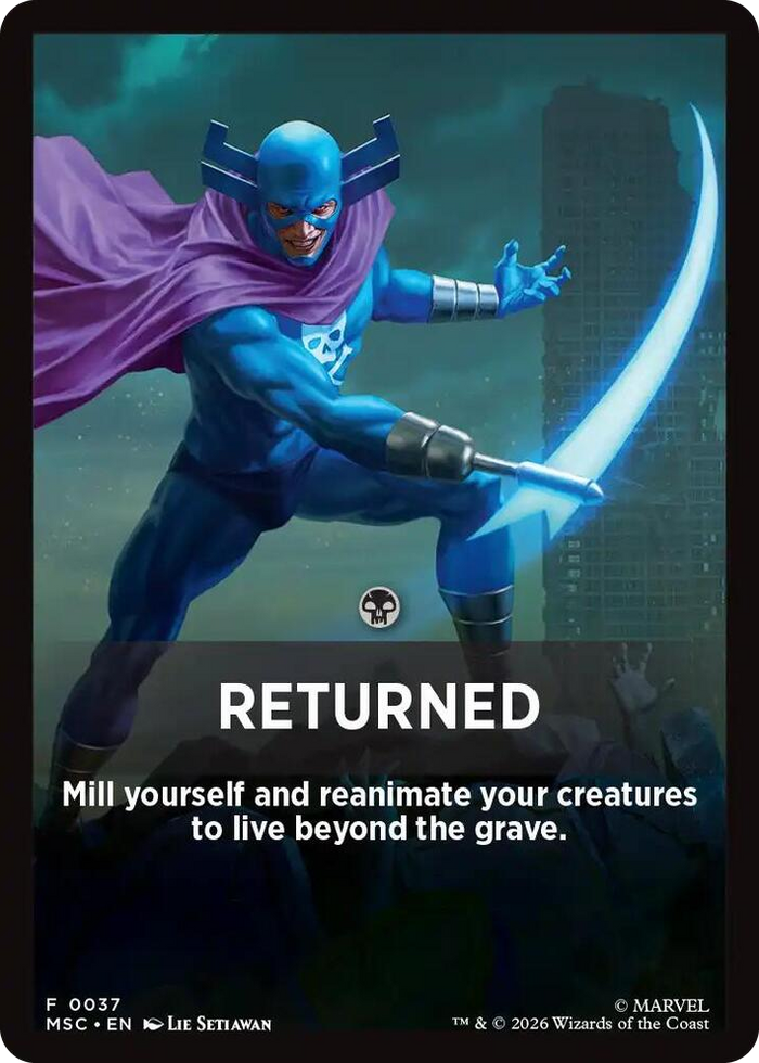 Returned Theme Card #37 T - Commander: Marvel Super Heroes Pokemon card