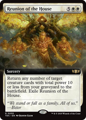 0055 Reunion of the House (Extended Art) R Commander: Tarkir: Dragonstorm