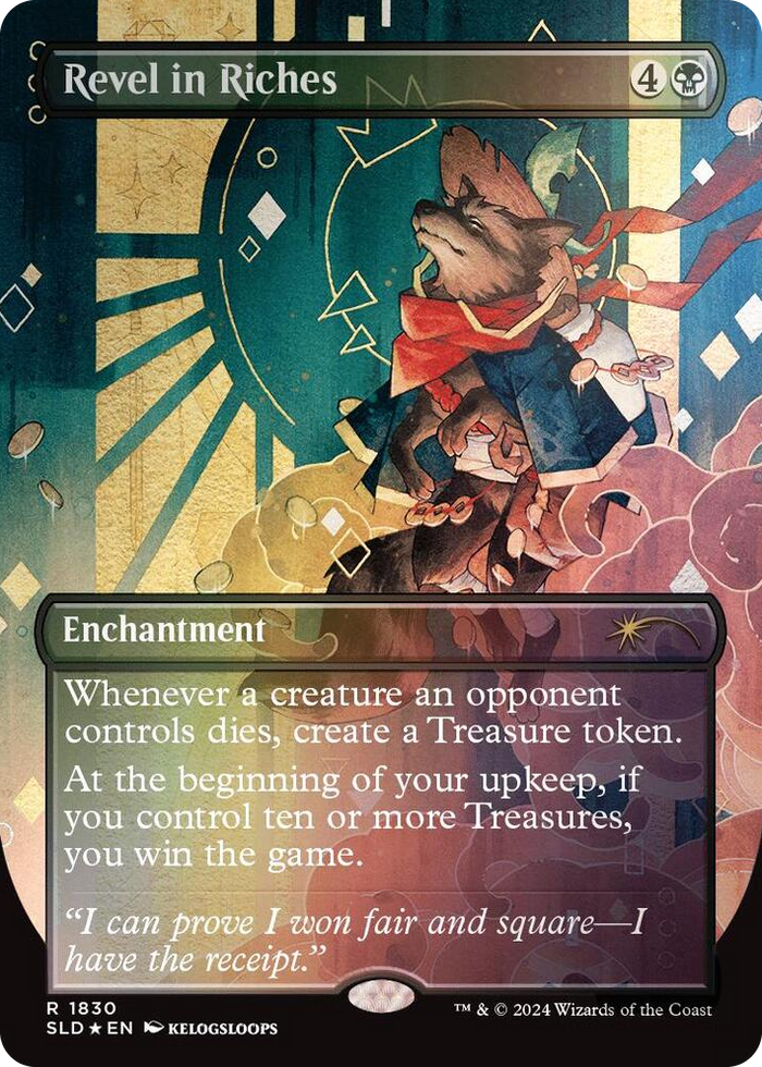 Revel in Riches (Rainbow Foil) #1830 R - Secret Lair Drop Series Pokemon card