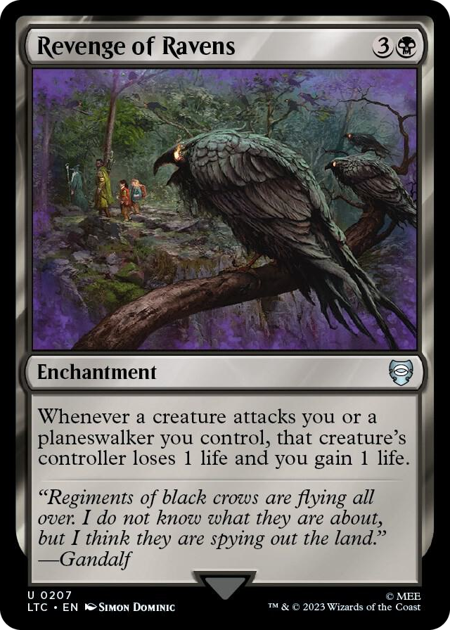 Revenge of Ravens #207 U - Commander: The Lord of the Rings: Tales of Middle-earth Pokemon card