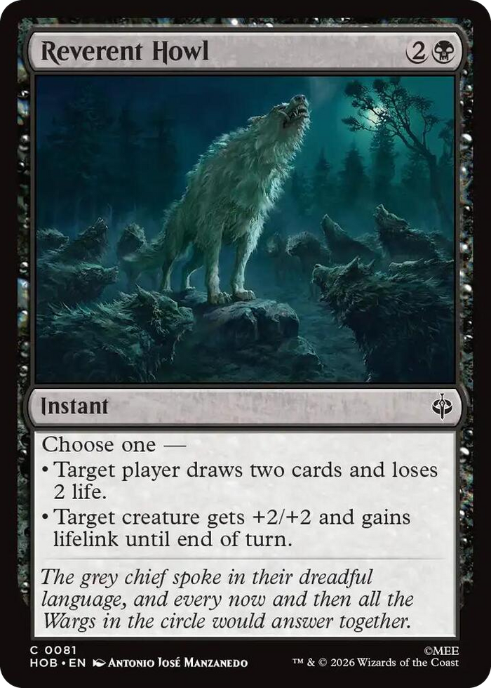 Reverent Howl #81 C - The Hobbit Pokemon card