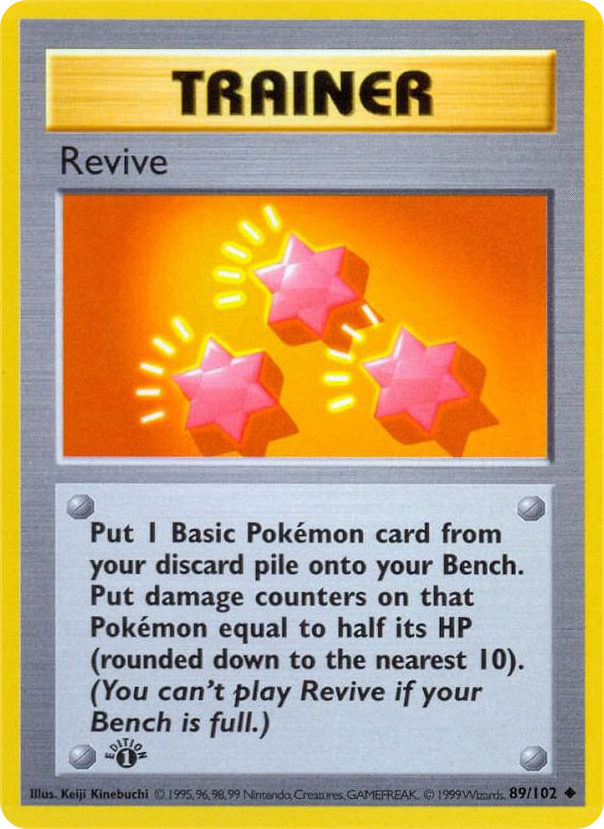 0089 Revive Uncommon Base Set (Shadowless)