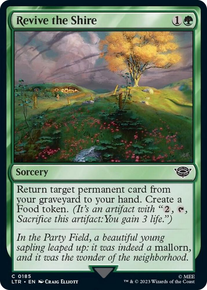 Revive the Shire #185 C - Universes Beyond: The Lord of the Rings: Tales of Middle-earth Pokemon card