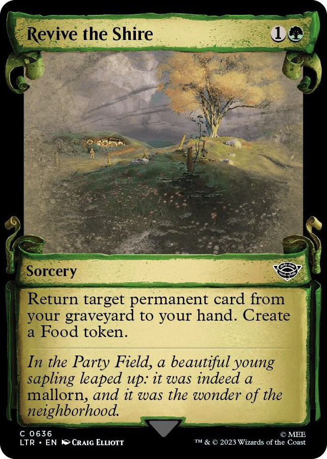 Revive the Shire (Showcase Scrolls) #636 C - Universes Beyond: The Lord of the Rings: Tales of Middle-earth Pokemon card