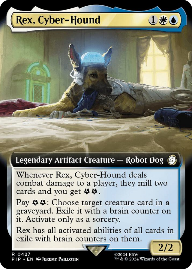 0427 Rex, Cyber-Hound (Extended Art) R Universes Beyond: Fallout