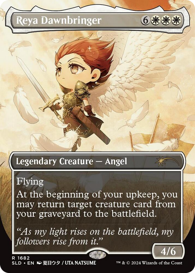 1682 Reya Dawnbringer (Rainbow Foil) R Secret Lair Drop Series