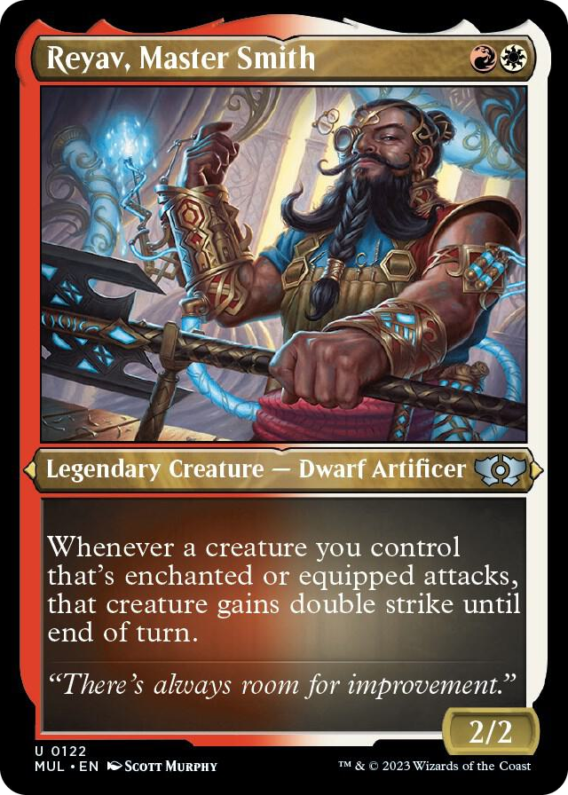 0122 Reyav, Master Smith (Foil Etched) U March of the Machine: Multiverse Legends
