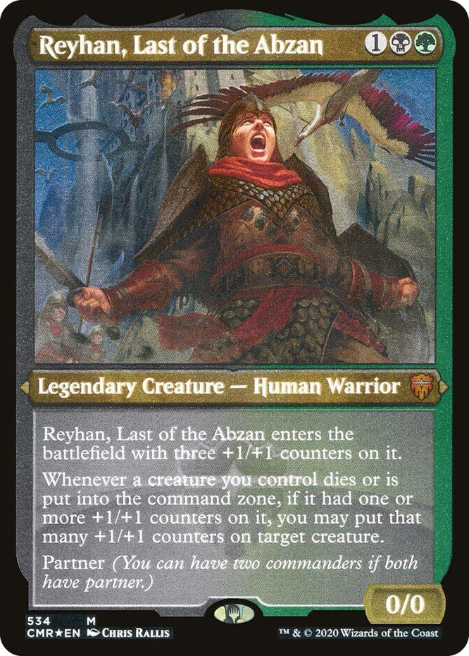 0534 Reyhan, Last of the Abzan (Foil Etched) M Commander Legends