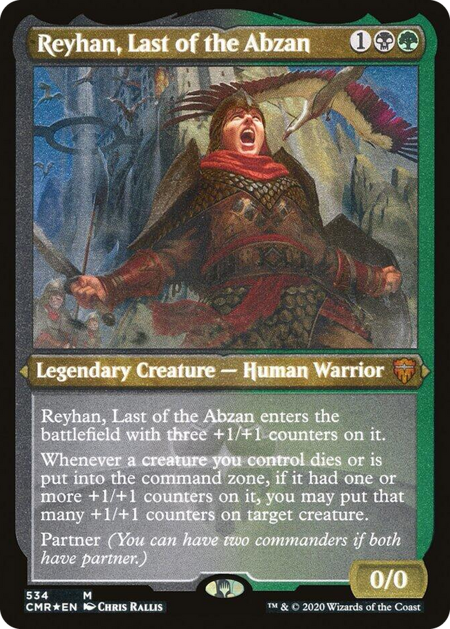 0534 Reyhan, Last of the Abzan (Foil Etched) M Commander Legends