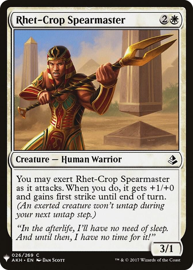 Rhet-Crop Spearmaster #26 C - The List Reprints Pokemon card