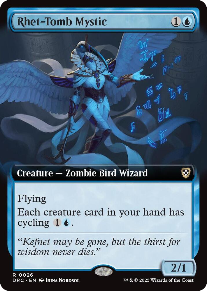 0026 Rhet-Tomb Mystic (Extended Art) R Commander: Aetherdrift
