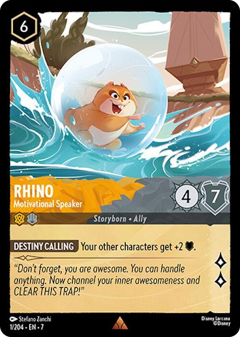 0001 Rhino - Motivational Speaker Rare Archazia's Island