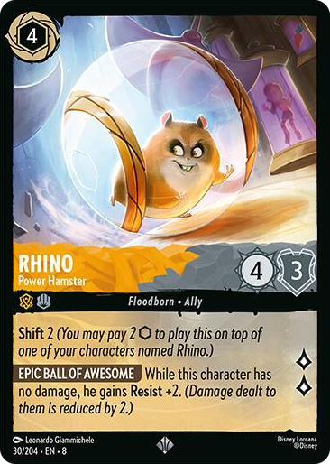 0030 Rhino - Power Hamster Super Rare Reign of Jafar