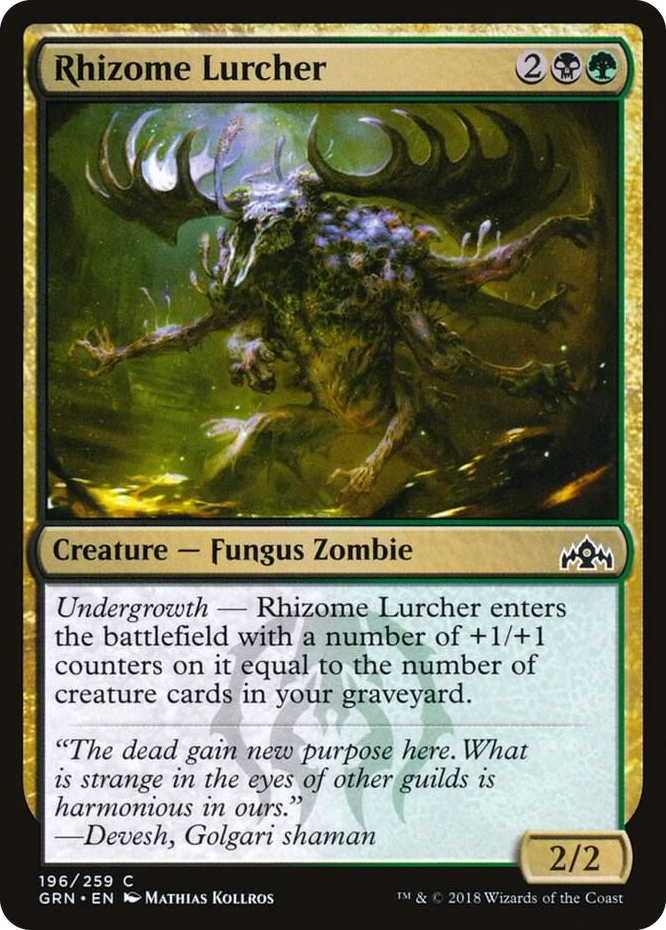 0196 Rhizome Lurcher C Guilds of Ravnica