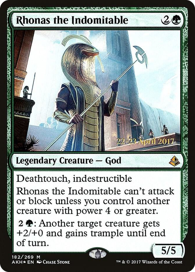 0182 Rhonas the Indomitable M Prerelease Cards