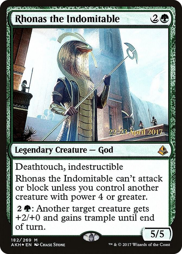 0182 Rhonas the Indomitable M Prerelease Cards