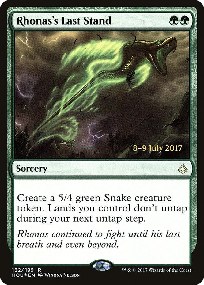 0132 Rhonas's Last Stand R Prerelease Cards