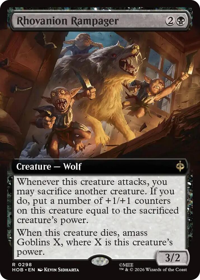 Rhovanion Rampager (Extended Art) #298 R - The Hobbit Pokemon card