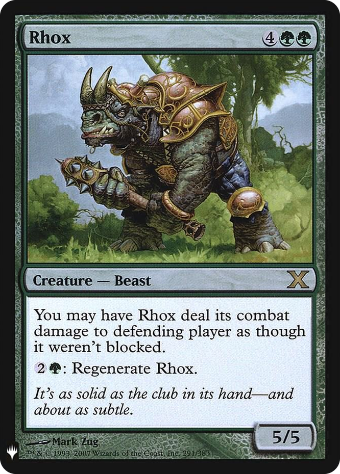 Rhox #291 R - The List Reprints Pokemon card