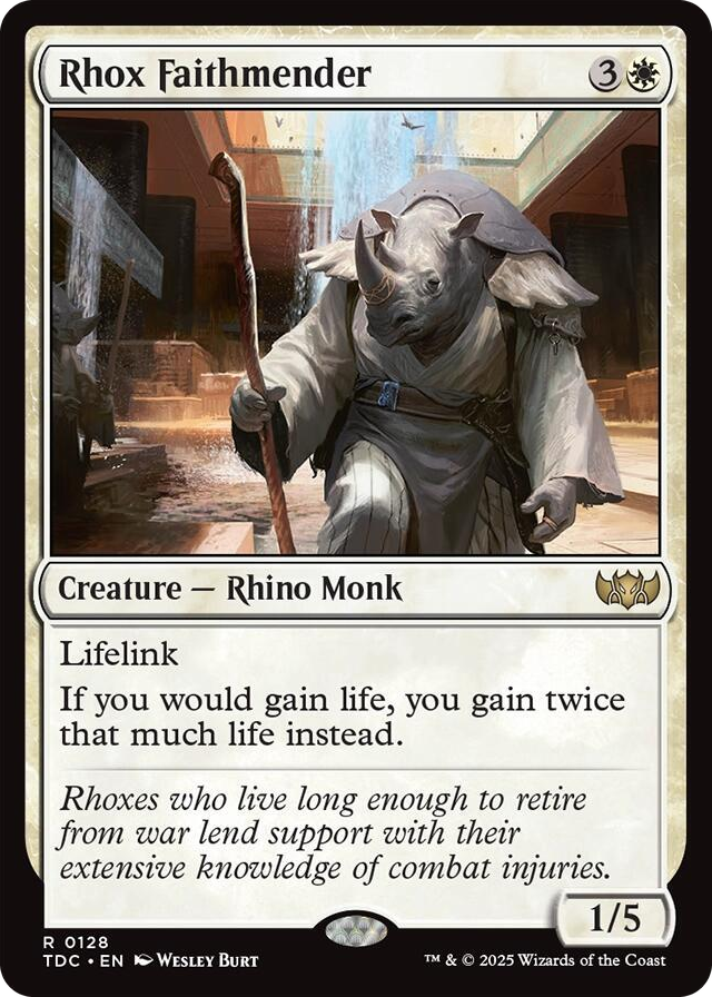 0128 Rhox Faithmender R Commander: Tarkir: Dragonstorm