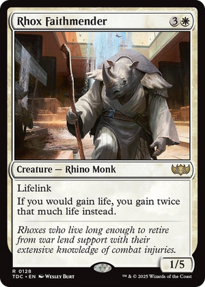 0128 Rhox Faithmender R Commander: Tarkir: Dragonstorm