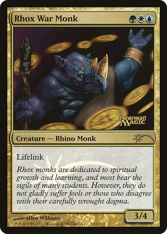 Rhox War Monk #6 P - FNM Promos Pokemon card