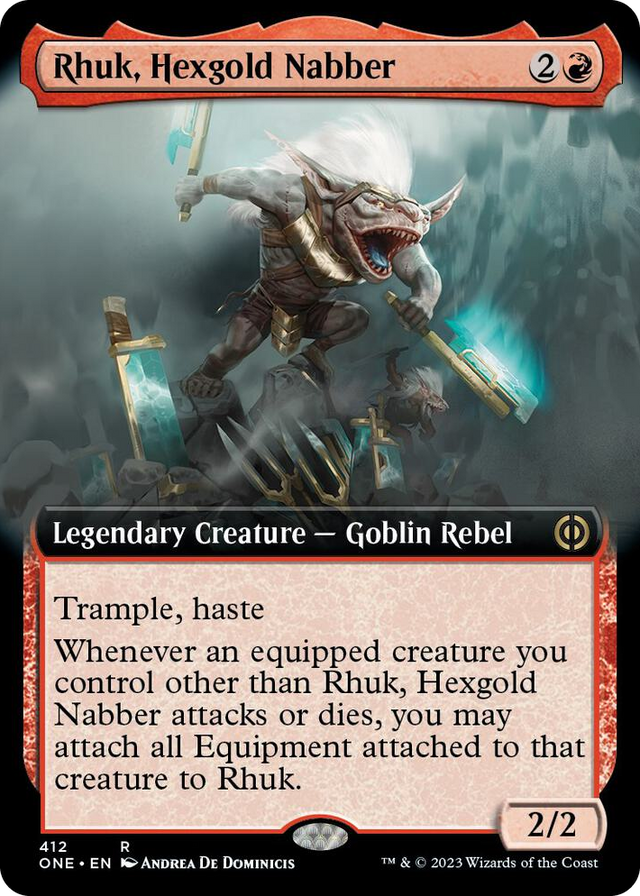 0412 Rhuk, Hexgold Nabber (Extended Art) R Phyrexia: All Will Be One