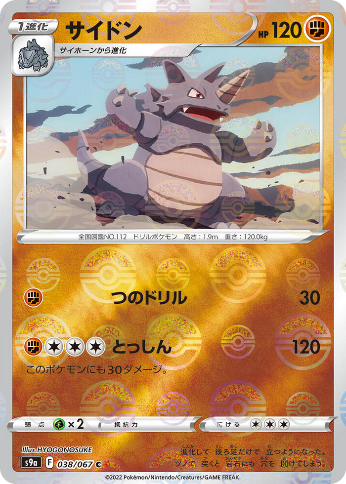 0038 Rhydon (Poke Ball Pattern) Common Battle Region