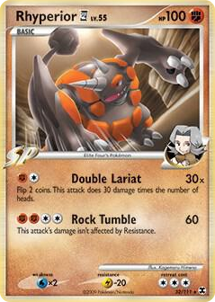 0032 Rhyperior E4 - 32/111 (DPPt Rising Rivals) Holo Rare Deck Exclusives