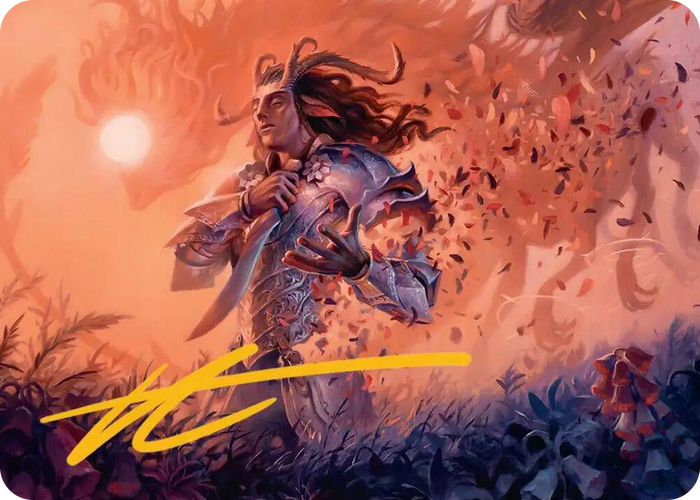 Rhys, the Evermore Art Card (Gold-Stamped Signature) #4 S - Art Series: Lorwyn Eclipsed Pokemon card