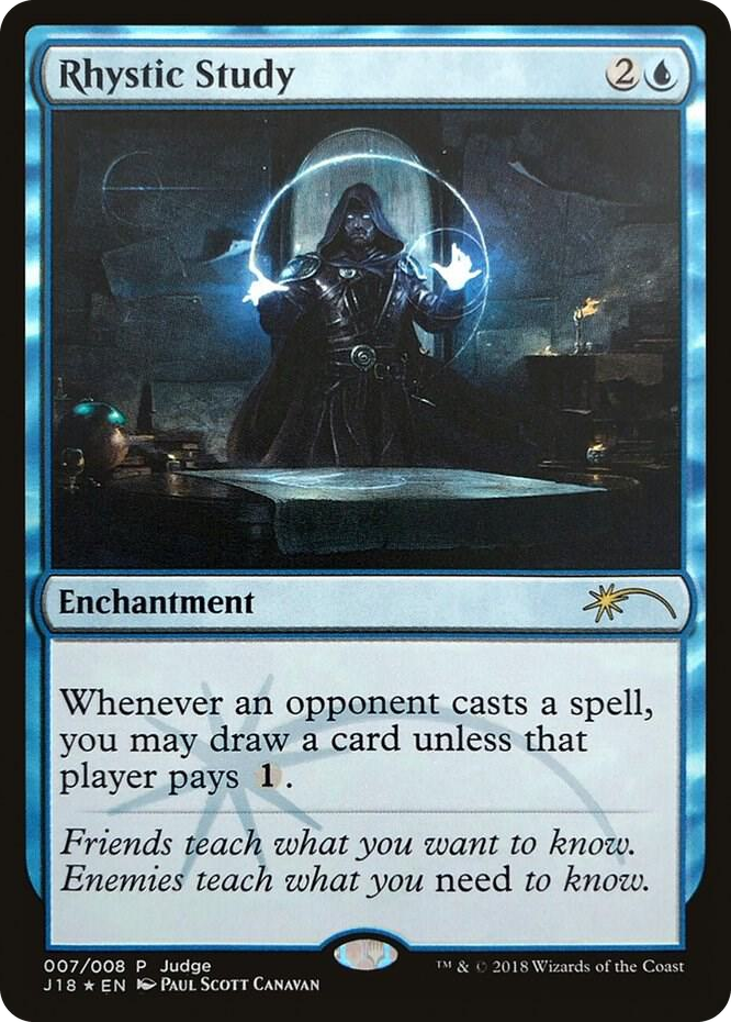 Rhystic Study #7 P - Judge Promos Pokemon card