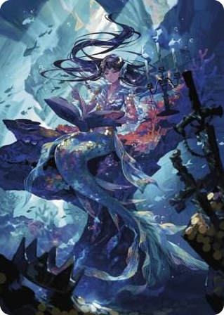 0079 Rhystic Study Art Card S Art Series: Wilds of Eldraine