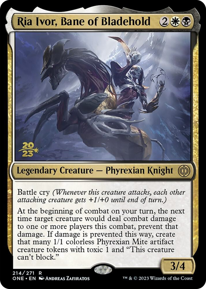 Ria Ivor, Bane of Bladehold #214 R - Prerelease Cards Pokemon card