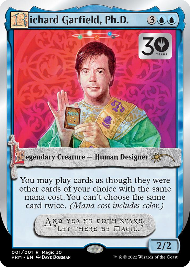 0001 Richard Garfield, Ph.D. P 30th Anniversary Promos