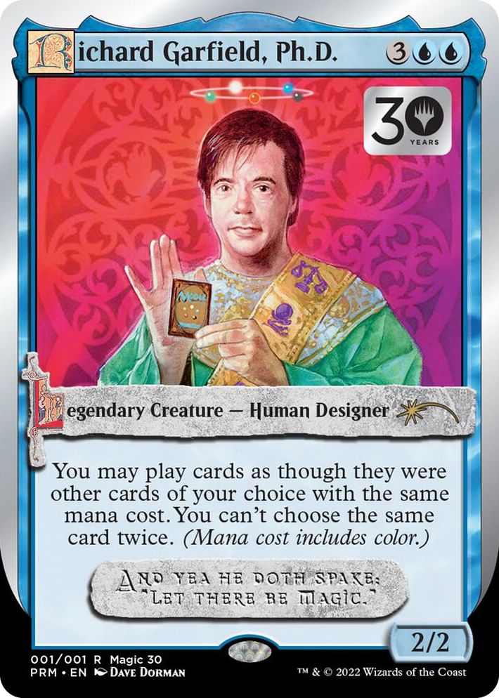 0001 Richard Garfield, Ph.D. P 30th Anniversary Promos