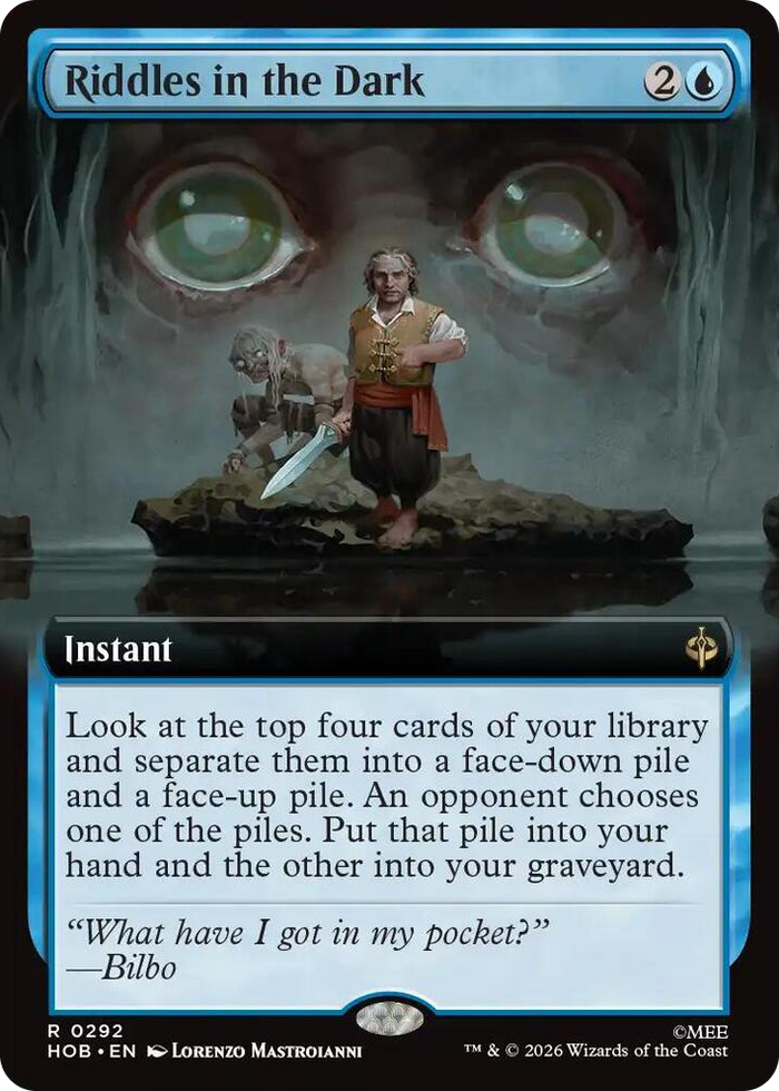 Riddles in the Dark (Extended Art) #292 R - The Hobbit Pokemon card