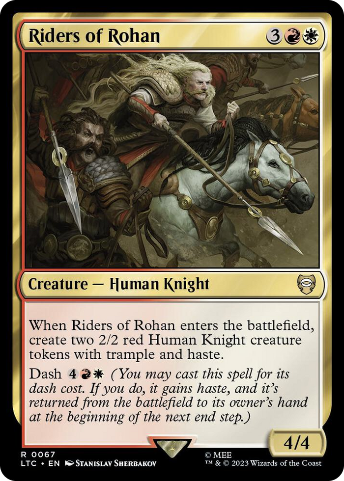 Riders of Rohan #67 R - Commander: The Lord of the Rings: Tales of Middle-earth Pokemon card