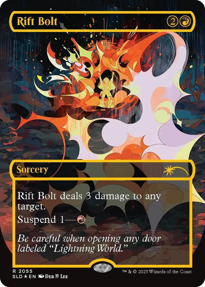 Rift Bolt (2055) (Raised Foil) #2055 R - Secret Lair Drop Series Pokemon card