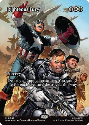 0049 Righteous Fury (Borderless) M Marvel Universe Eternal-Legal