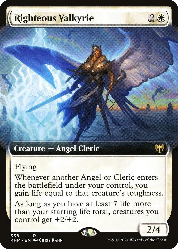 0338 Righteous Valkyrie (Extended Art) R Kaldheim
