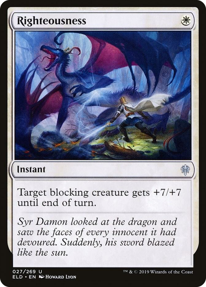 0027 Righteousness U Throne of Eldraine