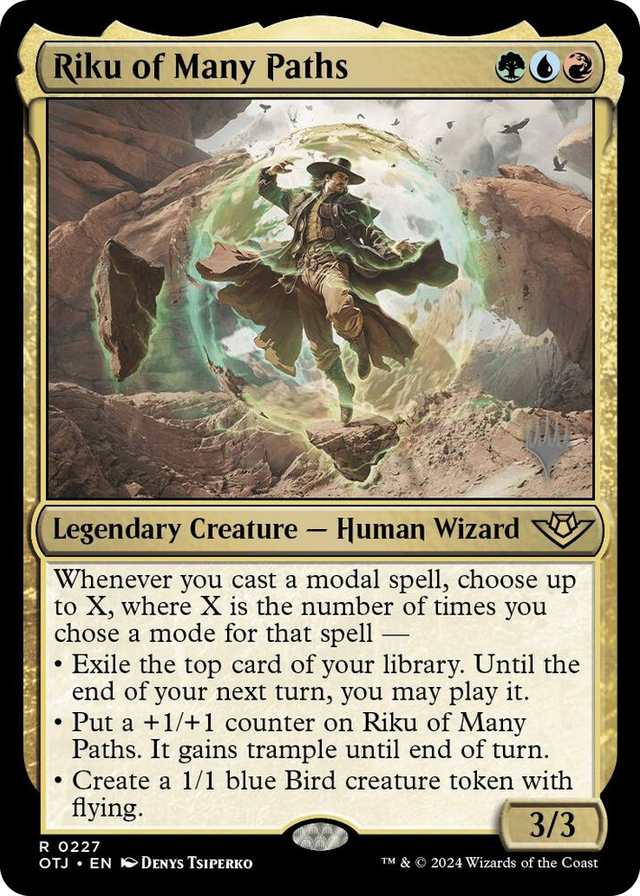 0227 Riku of Many Paths R Promo Pack: Outlaws of Thunder Junction