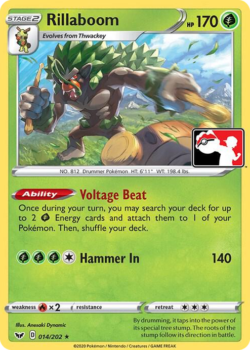 0014 Rillaboom Rare Prize Pack Series Cards