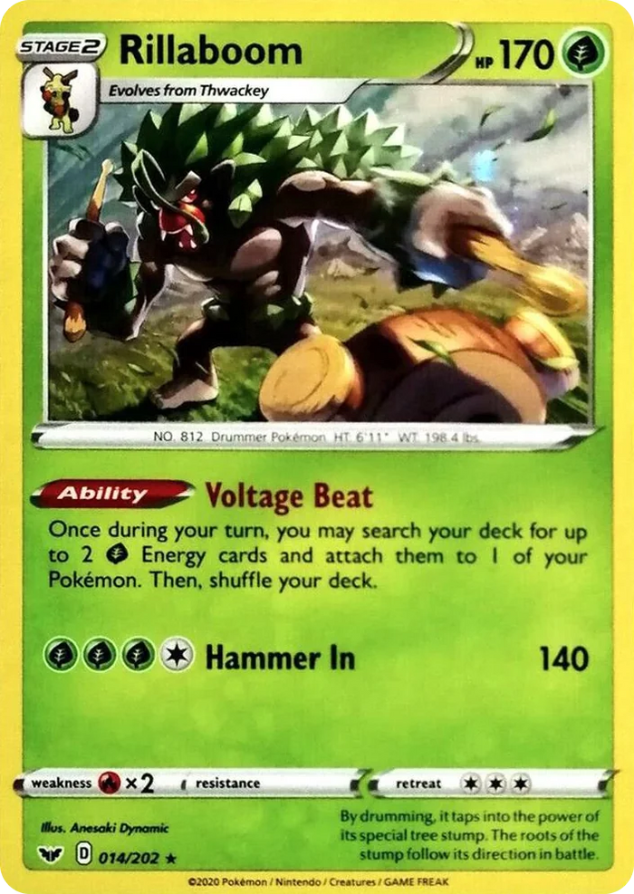 0014 Rillaboom - 014/202 (Cosmos Holo) Promo Miscellaneous Cards & Products